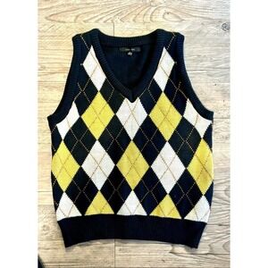 Love Tree argyle sweater vest  Size M (Juniors) Top Pullover Preppy Cottagecore